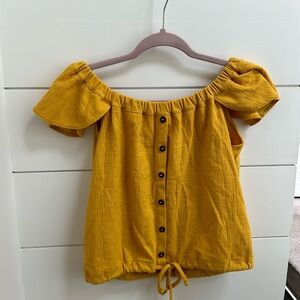 Madewell Texture & Thread Off-the-shoulder Top